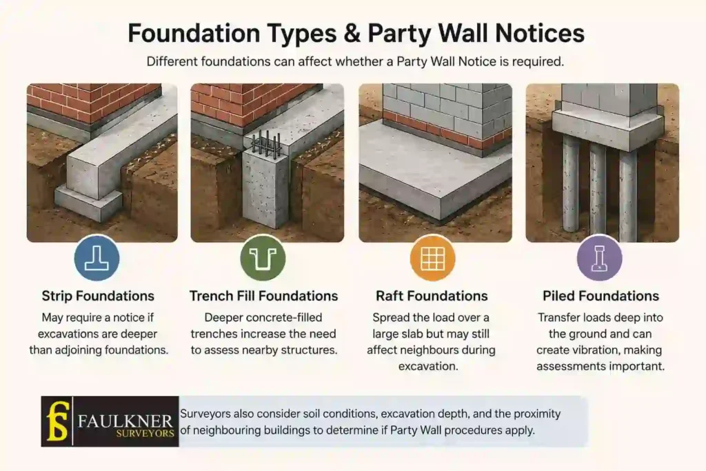 How Do Construction Methods Affect Party Wall Requirements? A Homeowner’s Guide 1 How Do Different Foundation Types Influence Party Wall Notices Basildon?