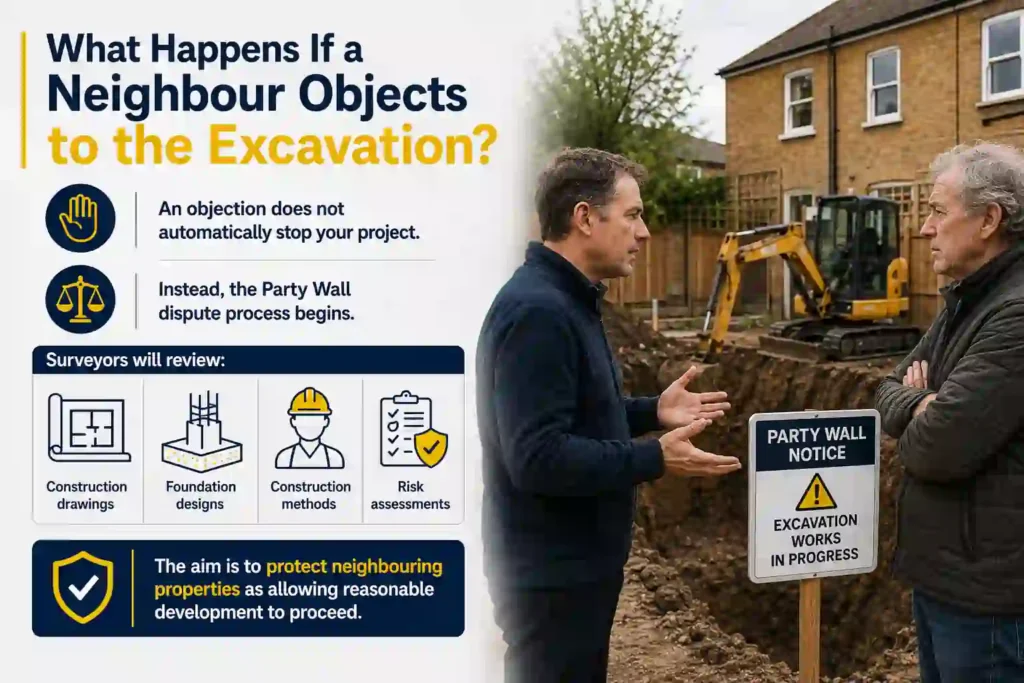 The Complete Guide to Section 6 Excavation Notices 3 What Happens If a Neighbour Objects to the Excavation Basildon