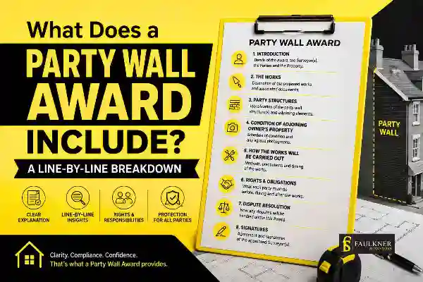 Party Wall Awards Explained Line-by-Line: What Property Owners and Neighbours Need to Know 1 What Does a Party Wall Award Include? A Line-by-Line Breakdown Basildon